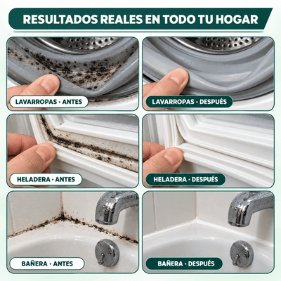 CLEANHOUSE Removedor de Moho | Paredes más limpias, frescas y protegidas en minutos.
