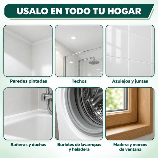 CLEANHOUSE Removedor de Moho | Paredes más limpias, frescas y protegidas en minutos.