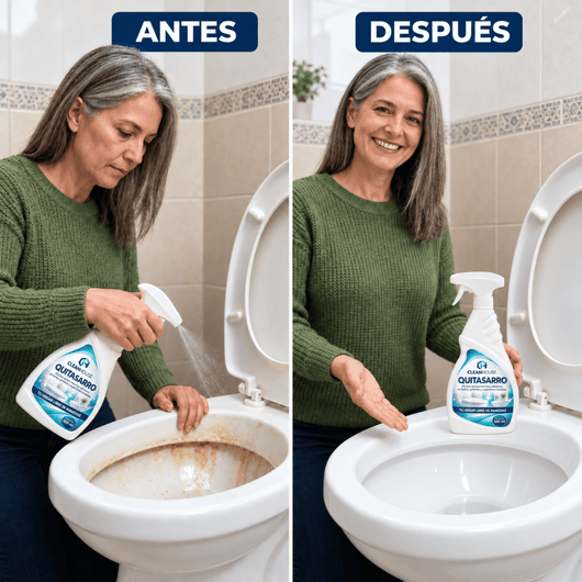 CLEANHOUSE Quitasarro | Baño y grifería relucientes, sin sarro en minutos.
