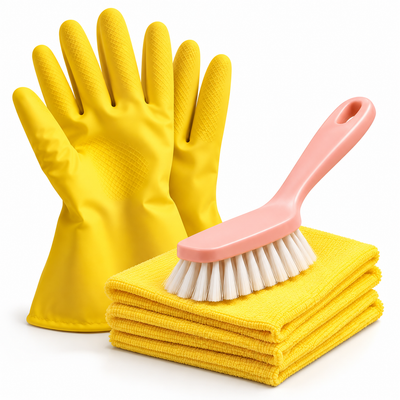 KIT SARRO (Cepillo + Guantes + Paño)